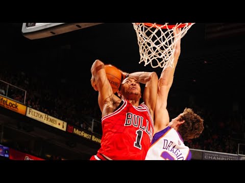 Every Career Derrick Rose Dunk Attempt