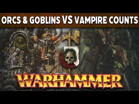 Orcs & Goblins vs Vampire Counts Warhammer Fantasy 7th Edition Live BattleReport