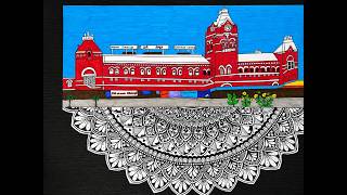 Happy Madras Day✨️ Mandala carpet to Chennai's iconic building #chennai #madrasday #mandala #myart