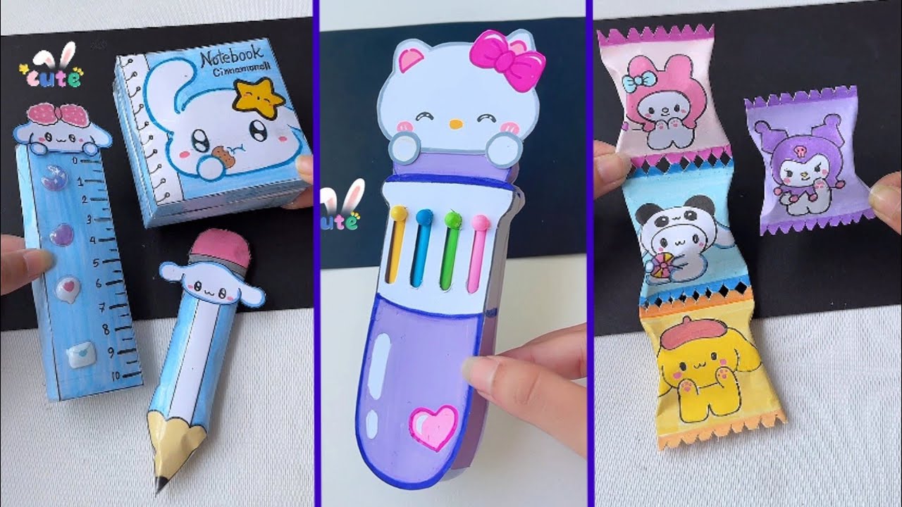 Easy Craft Ideas for Adults: Miniature Paper Craft DIY School Project