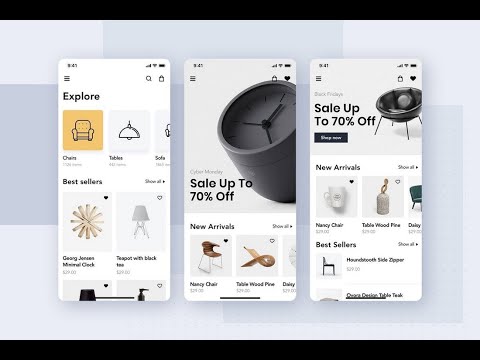 Furniture shop app  UI Flutter