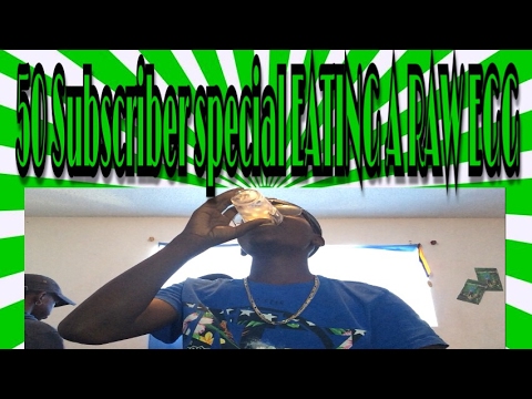 50 SUBSCRIBER SPECIAL: Eating a RAW EGG