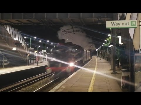 45690 Leander Passing Leighton Buzzard with some speed!!