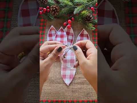 flor de natal fácil de fazer pra vc decorar sua casa nesse natal. #diy 🎅🌲😃