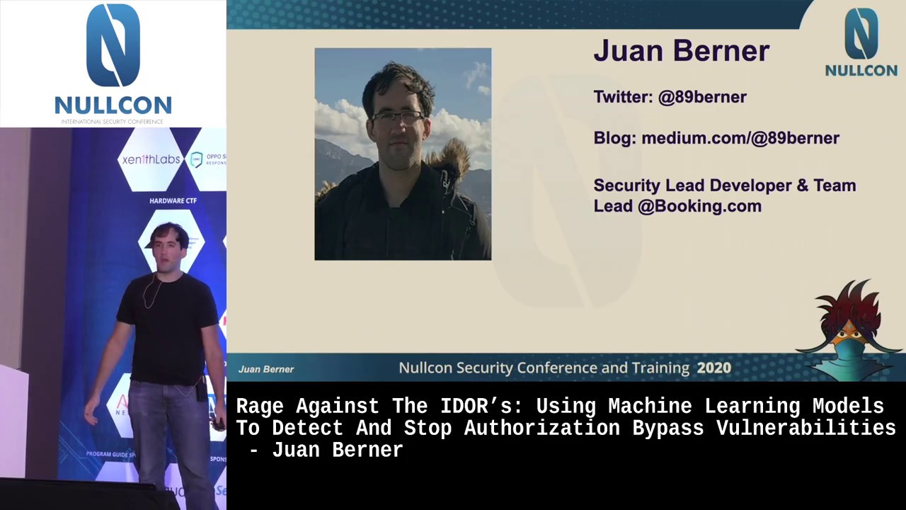 Using ML models to detect and stop authorization bypass vulnerabilities | Juan Berner | NULLCON