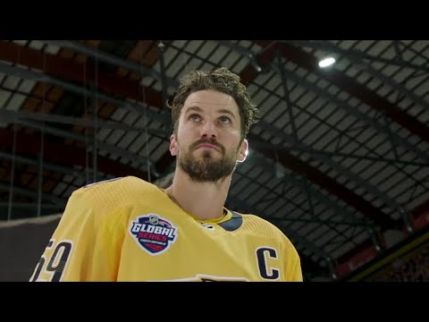 Roman Josi's family on the Global Series