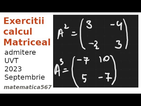 Exercitii cu Matrici