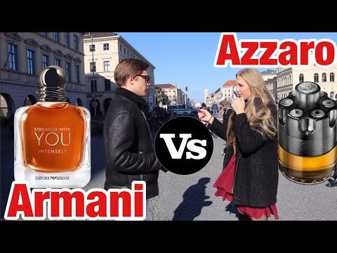 Emporio Armani Stronger with you intensely vs Azzaro wanted by night edp | fragrance test