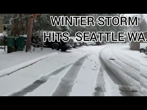 12-26-2021 SEATTLE, WA || WINTER STORM- SNOW SCENES!