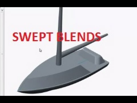 E8 Pro/Engineer Wildfire 4 Swept Blend Boat