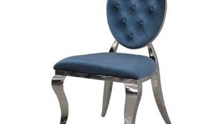 Krzesła glamour Ludwik II krzesło pikowane BellaCasa