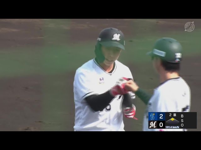 【ファーム】公式戦初安打!! マリーンズルーキー・寺地隆成 三遊間を破る見事な流し打ち!!  2024年3月17日 千葉ロッテマリーンズ 対 横浜DeNAベイスターズ