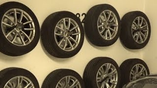 Autoreifen Halterung für die Wandmontage