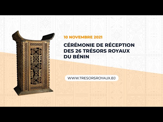 Cérémonie officielle de réception des 26 trésors royaux du Bénin