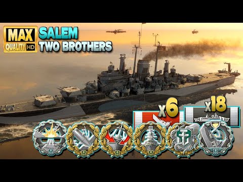 Cruiser Salem: Two Brothers? Middle! - World of Warships