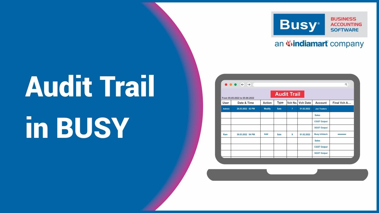 Audit Trail in BUSY (Hindi)