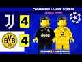Juventus Vs Borussia Dortmund 4 4 Champions League 2025 Goals Highlights Lego