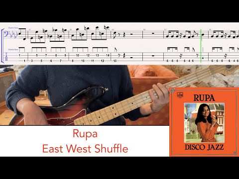 Rupa - East West Shuffle // bass playalong w/tabs (1982 - India)
