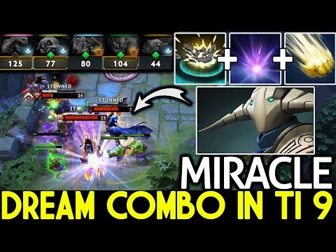 MIRACLE [Sven] Dream Combo in Ti 9 Crazy Comeback is Real 7.22 Dota 2