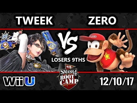 S4BC Smash 4 - P1 | Tweek (Bayonetta) vs TSM | Zero (Diddy Kong) - WiiU L9