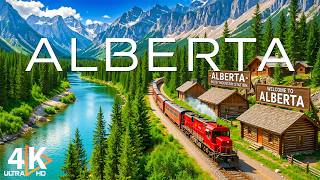 Alberta, Canada 🇨🇦 4K Ultra HD • Blooming Prairies & Majestic Rockies, Scenic Relaxation