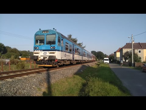 Naše železnice | Bftn791 002 a 843 027 na R 1322 u stanice Krnov-Cvilín | #RychlíkR27