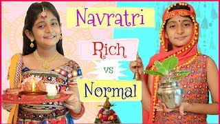 KIDS In NAVRATRI - Rich Vs Normal  #RolePlay #Sket