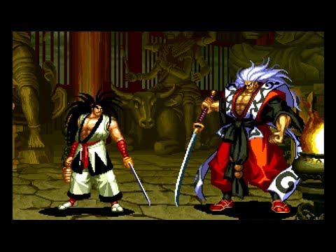 Samurai Shodown III: Haohmaru playthrough lvl-4 【60fps】