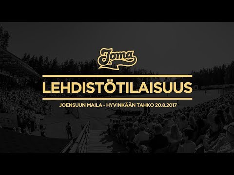 Lehdistötilaisuus | Joensuun Maila - Hyvinkään Tahko 20.8.2017