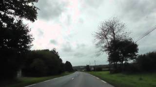 preview picture of video 'Driving From Les Maës To Callac, Côtes-d'Armor, Brittany, France 18th October 2012'