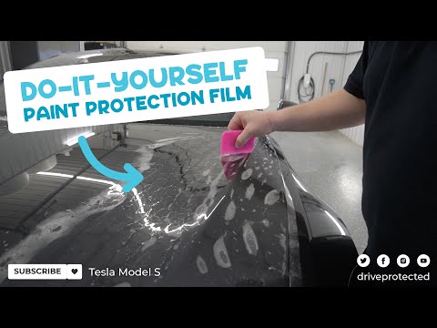 DIY PPF - Tesla Model S Plaid With DIY Paint Protection Film