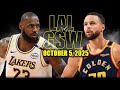 Los Angeles Lakers Vs Golden State Warriors Full Game Highlights October 5 2025 NBA Preseason