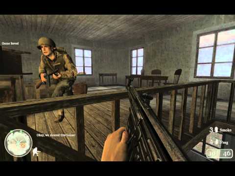"Call of Duty 2", full walkthrough on Veteran, Chapter 9 - Hill 400, part 1 - Bergstein