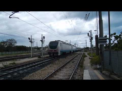 E402b 154 + E402b  132(RIMANDO) per IC 703 Roma Termini-Bari Centrale, in transito a Bari S.Spirito!
