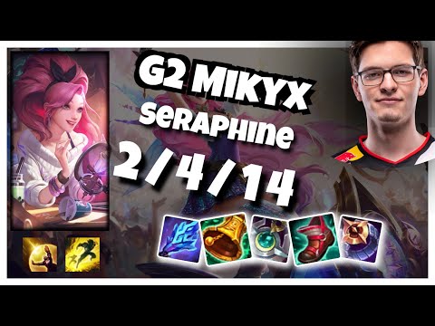Seraphine vs Ashe G2 Mikyx SUPPORT (2/4/14) - v11.2