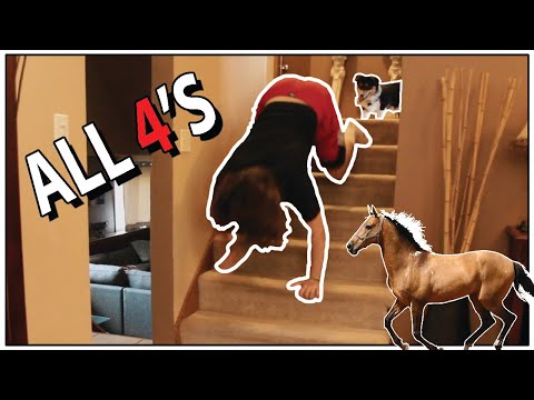 Learning to RUN Down the Stairs on ALL FOURS (Like a HORSE GIRL)