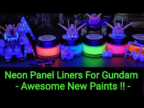 Neon Panel Liners For Gundam Kits - Awesome New Paint Line !!