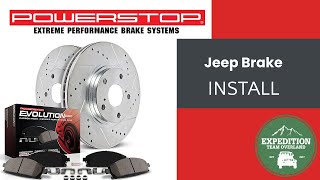 Installing Power Stop brakes on a Jep Wrangler JK JKU