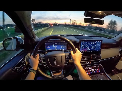 2022 Lincoln Navigator Black Label - POV Night Drive (Binaural Audio)