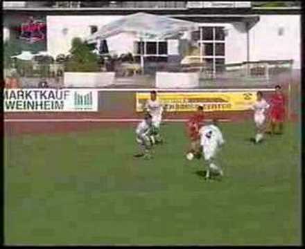 Andreas Gaber 1:0 goal against TSG Weinheim
