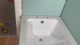 How to Drill Tap holes into a bath bathtub- UK plumber
