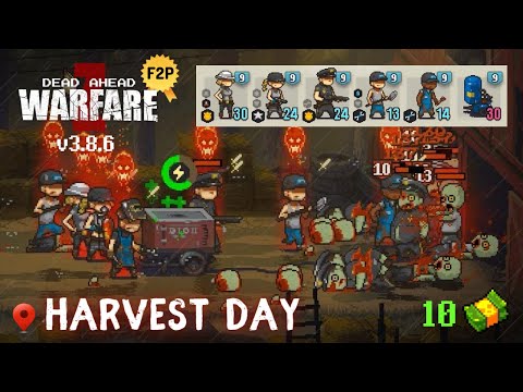 Harvest Day (Easy-Normal-Hard) w/ Simple Team🌾 DAZW 2023 Dead Ahead: Zombie Warfare v3.8.6 F2P Guide