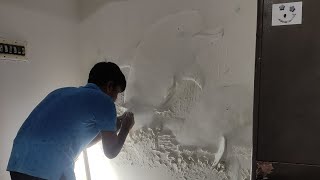 🐬3D effective dolphin  🐬putty leaf wall texture🐬 putty  3D art'