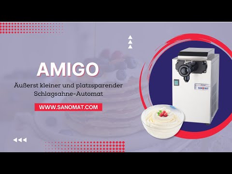 Schlagsahneautomat für die kleine Gastronomie & Cafés | SANOMAT-Amigo
