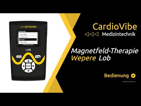 Bedienung des Wepere Lob Magnetfeldtherapiegeräts für Sportler