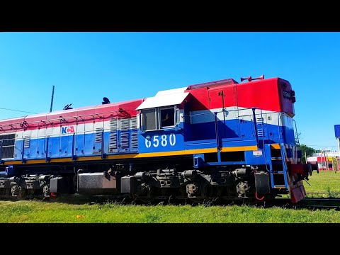 [4K] Tren cargado de NCA con destino a Rosario pasando por Marcos Juárez!!!!!!