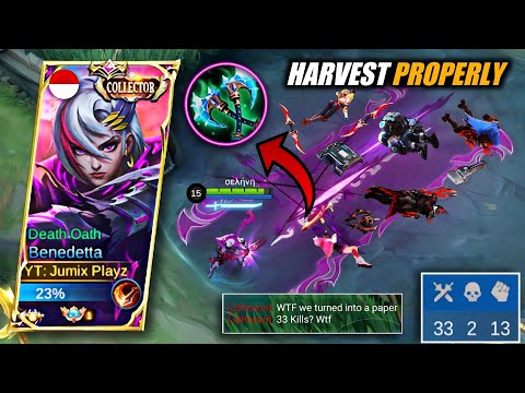 BENEDETTA USERS! THIS IS HOW TO HARVEST YOUR ENEMIES PERFECTLY WITH THE PROPER ITEMS | MLBB