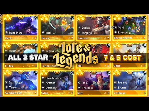 TFT Set 16: Every 3-Star 7-Cost & 5-Cost Champion!