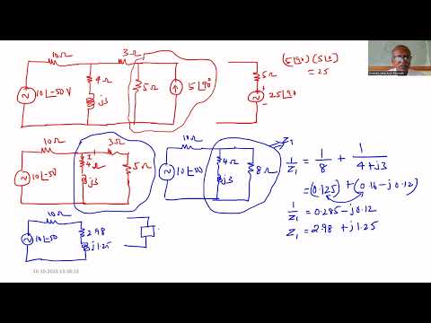 Class 13A: Circuit Theory : Problem on AC circuit using Superposition theorem