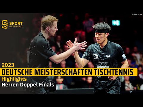 Deutsche Meisterschaft 2023: Herren-Doppel Duda und Qiu mit 6. Titel in Folge | SDTV Tischtennis